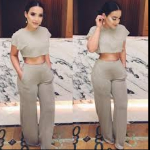 Fashion Nova Netflix and chill Khaki crop top size 3X new with tags - Picture 3 of 6